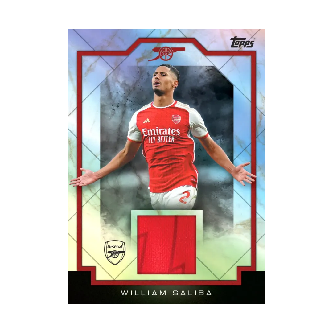 Carta Collezionabile di William Saliba del Team Set Arsenal per Topps