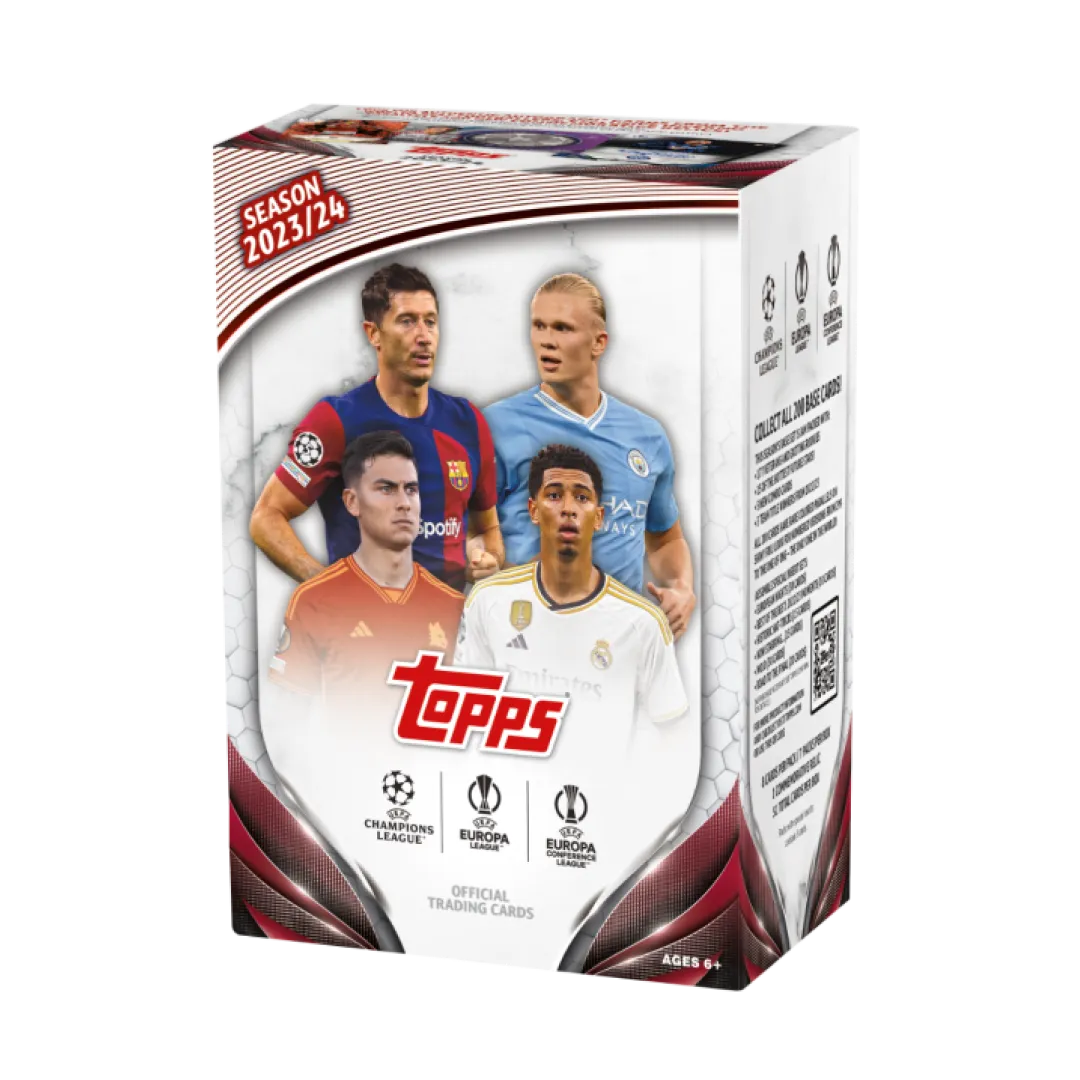 Blaster Box della Uefa Club Competition Flagship Value 2023/24 per Topps