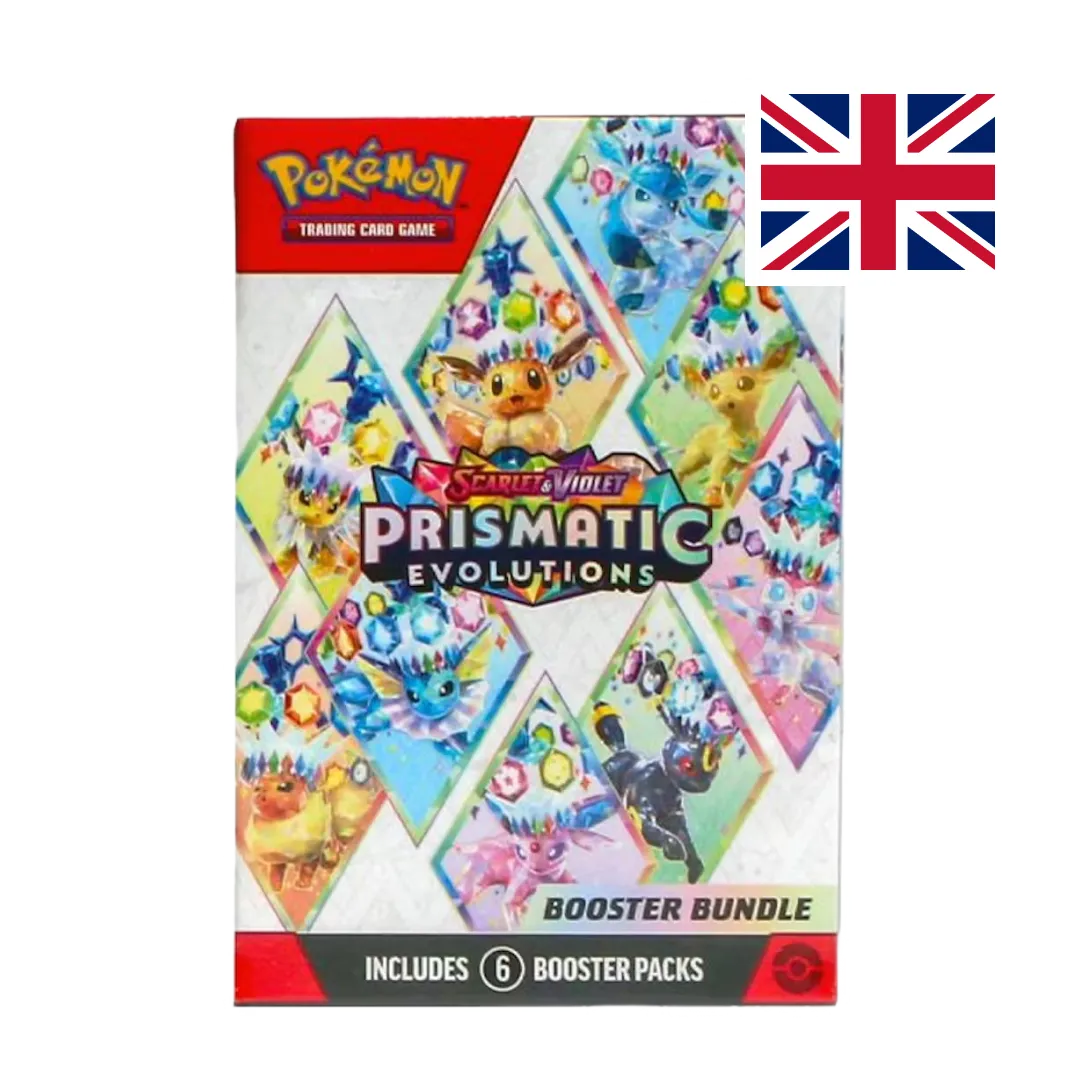 Front view of Prismatic Evolution Bindle with illustration of Eevee