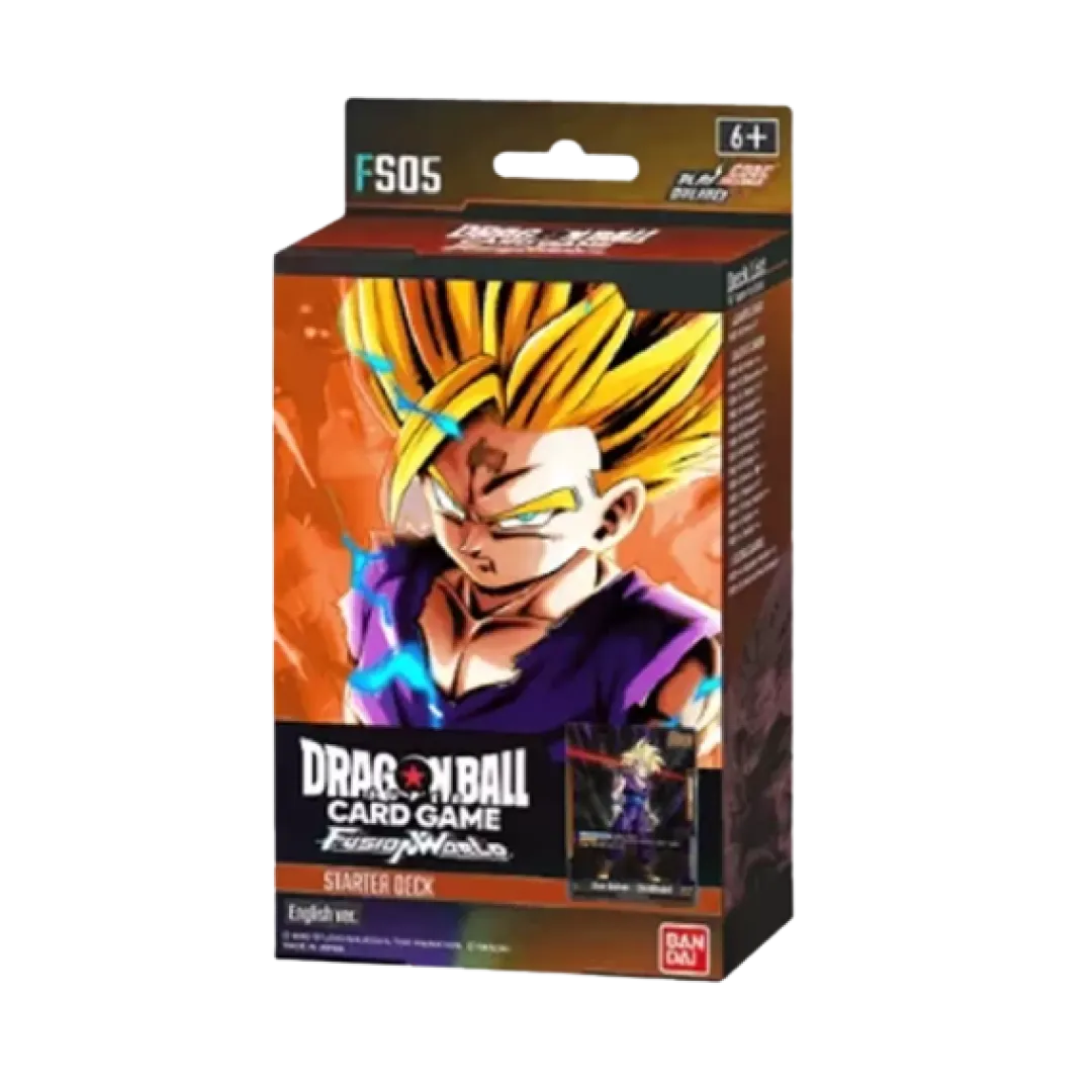 Lo Starter Deck FS05 con Son Gohan di Fusion World per Dragon Ball Super Card Game in lingua inglese
