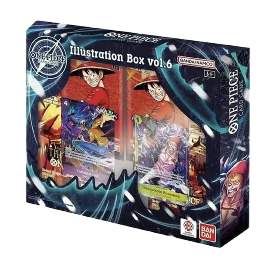 Illustration Box IB-06 One Piece Card Game con 2 booster OP-13, 2 booster PRB-02 e 2 carte promo esclusive