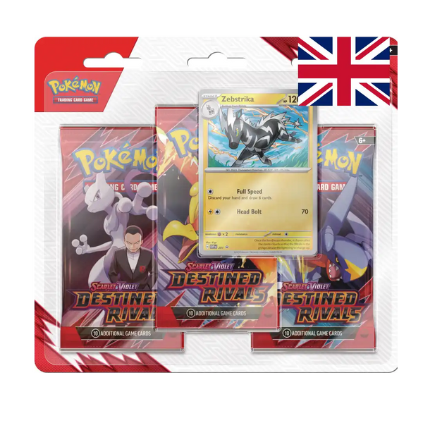 Scarlet & Violet - Destined Rivals - 3-Pack Blister Bundle (ENG) - Pokémon | Otakura