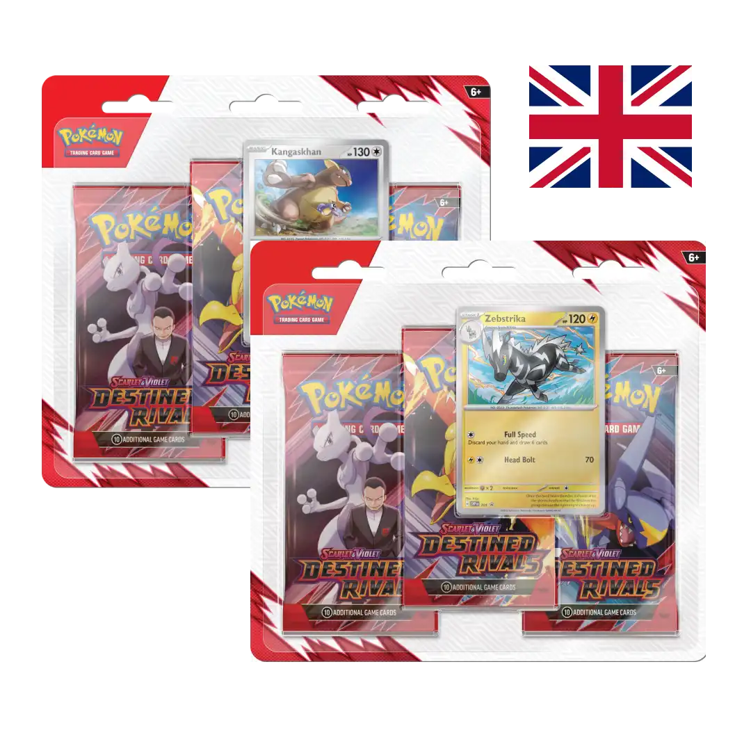 Scarlet & Violet - Destined Rivals - 3-Pack Blister Bundle (ENG) - Pokémon | Otakura