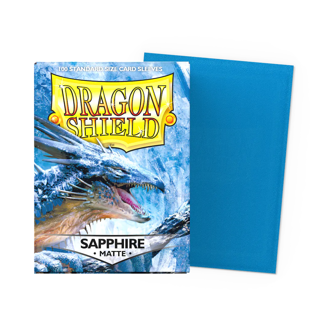 Standard Matte Sapphire (100 Bustine) Dragon Shield - nothangbutbands.com