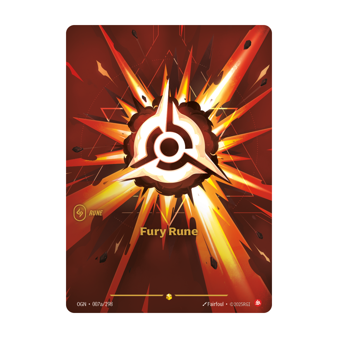 Riftbound Rune: Fury Rune.