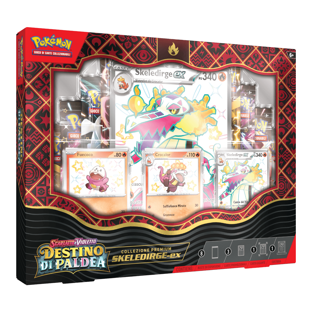 Collezione Premium Scarlatto e Violetto Destino di Paldea Skekedirge-ex (ITA) - nothangbutbands.com