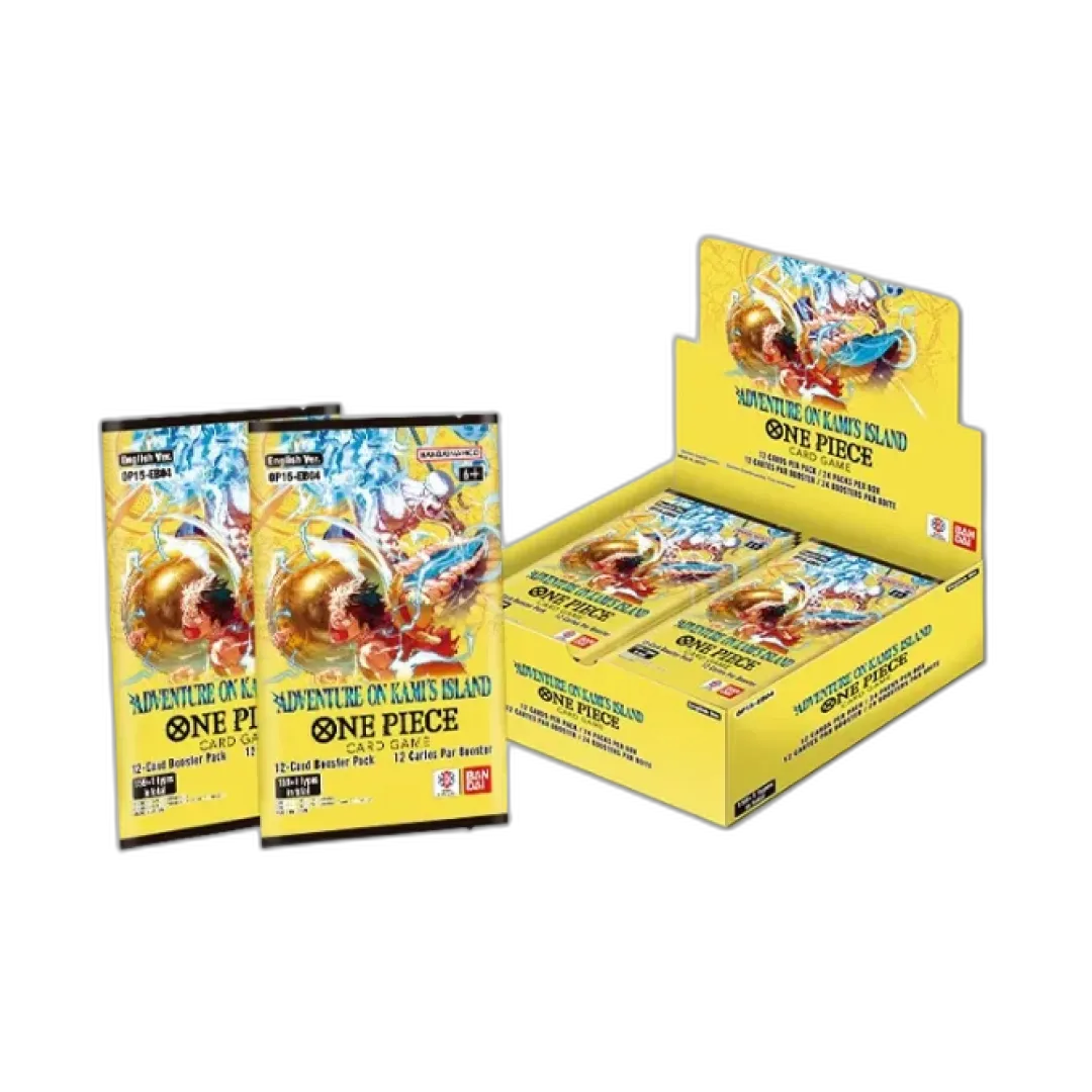 OP15 Adventure on Kami's Island EB04 – Booster Box interno con bustine visibili One Piece Card Game