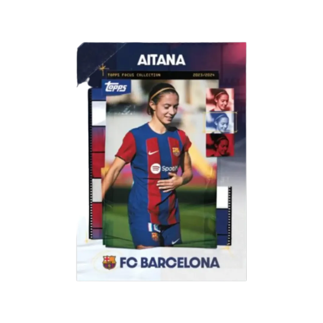 Carta Collezionabile di Aitana del Box Focus Barcelona per Topps