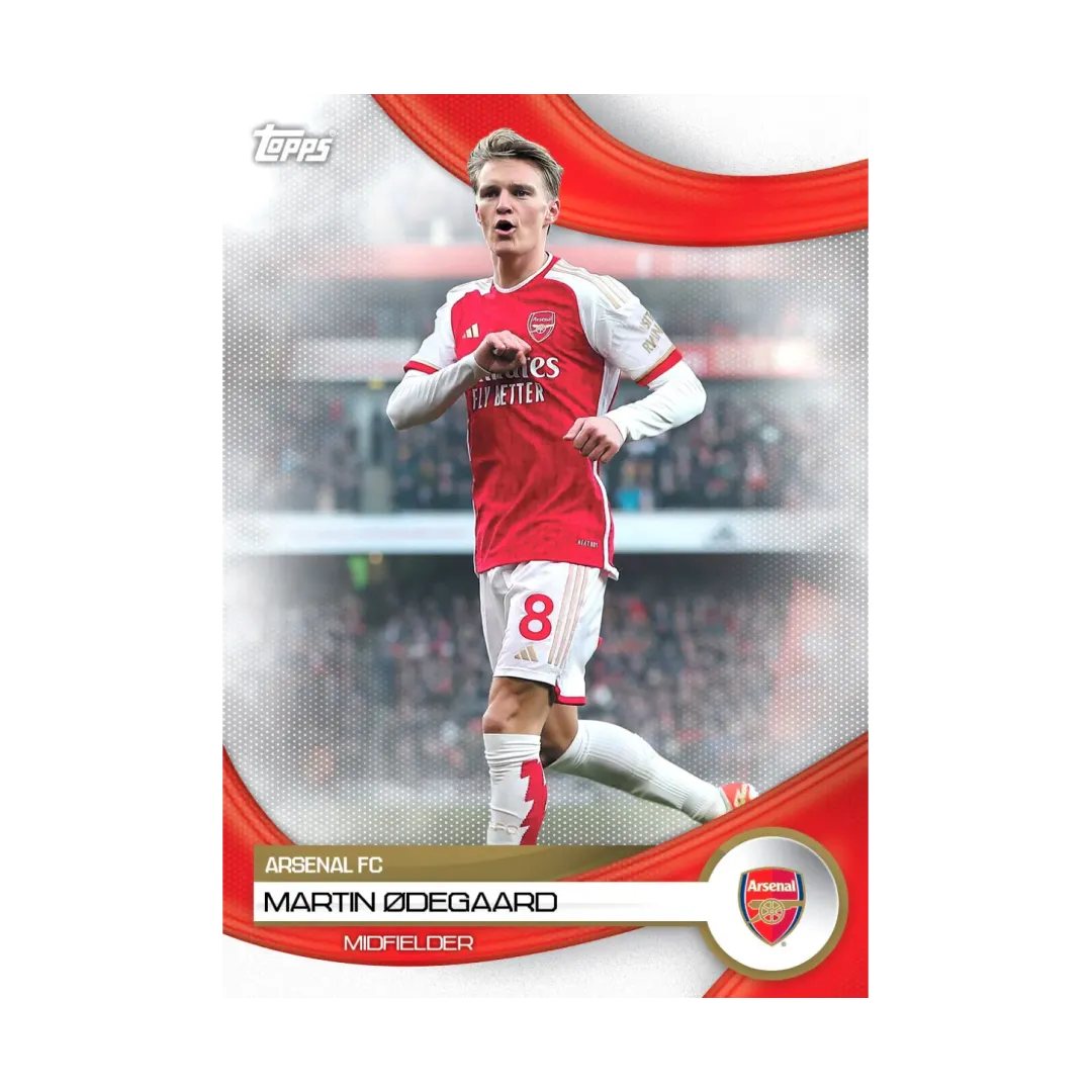Carta Collezionabile di Martin Odegaard del Team Set Arsenal per Topps