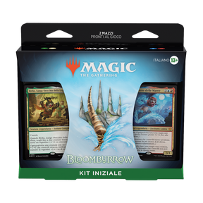 Kit Iniziale Bloomburrow per Magic: The Gathering con due mazzi pronti al gioco.