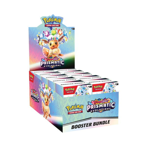 Bundle with the Pokemon Evee and is Teracristal form in the new set of Prismatic Evolutions
