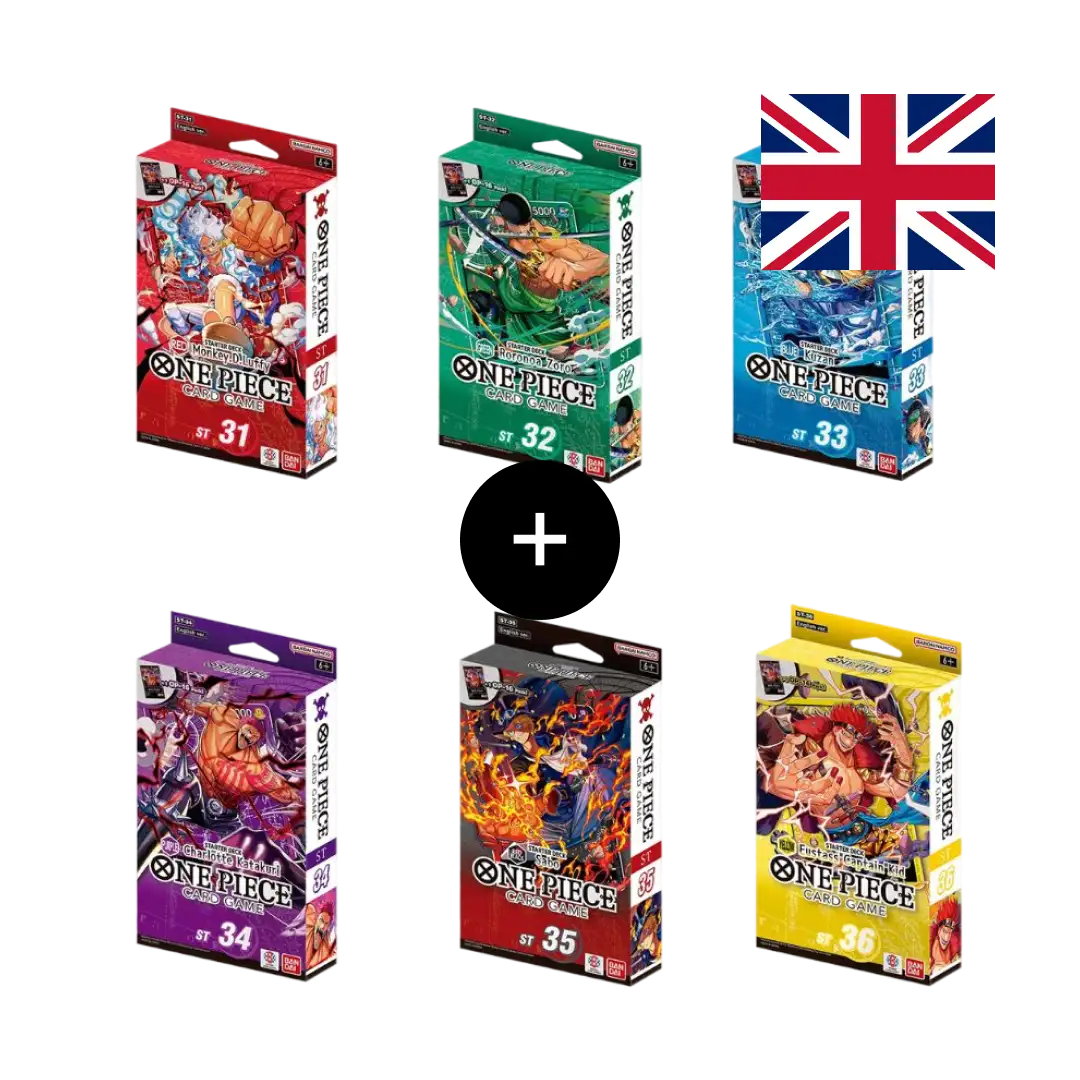Bundle 6 Starter Deck ST-31/36 One Piece Card Game ENG