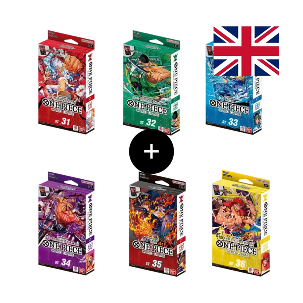 Bundle 6 Starter Deck ST-31/36 One Piece Card Game ENG