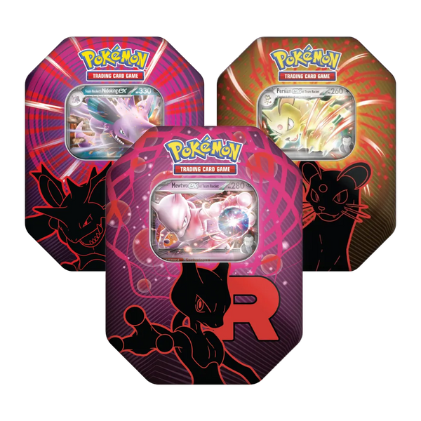 Bundle Tin da Collezione del Team Rocket - Mewtwo-ex, Nidoking-ex, Persian-ex (ITA) - Pokémon | Otakura