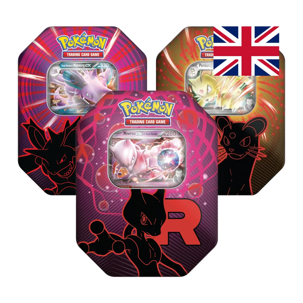 Bundle Tin Team Rocket - Mewtwo-ex, Nidoking-ex, Persian-ex (ENG) - Pokémon | Otakura