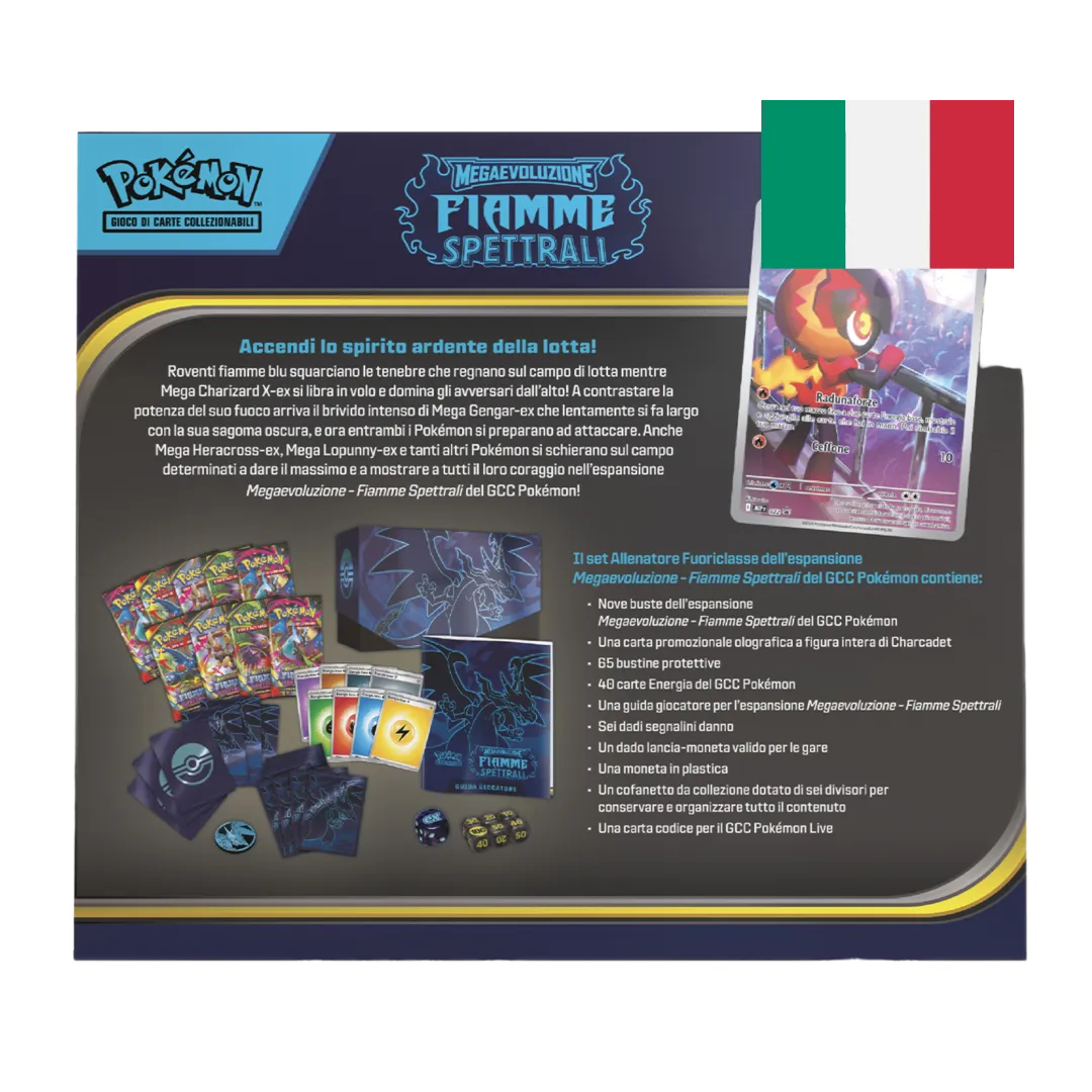 Retro Set Allenatore Fuoriclasse Fiamme Spettrali con lista contenuto italiano