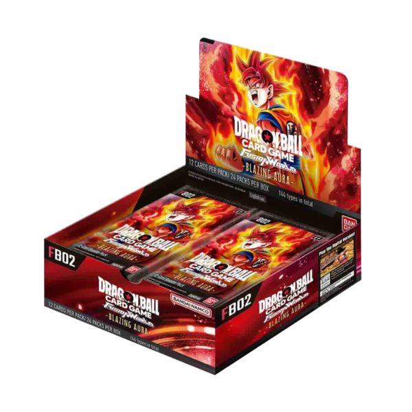 Il box di FB02 dell'espansione Blazing Aurea di Dragon Ball Fusion World 02