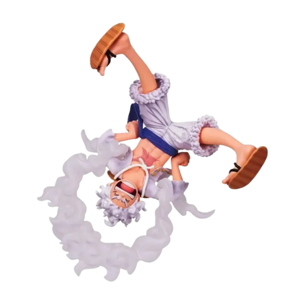 action figure di Monkey D. Luffy Gear nella trasformazione Gear 5