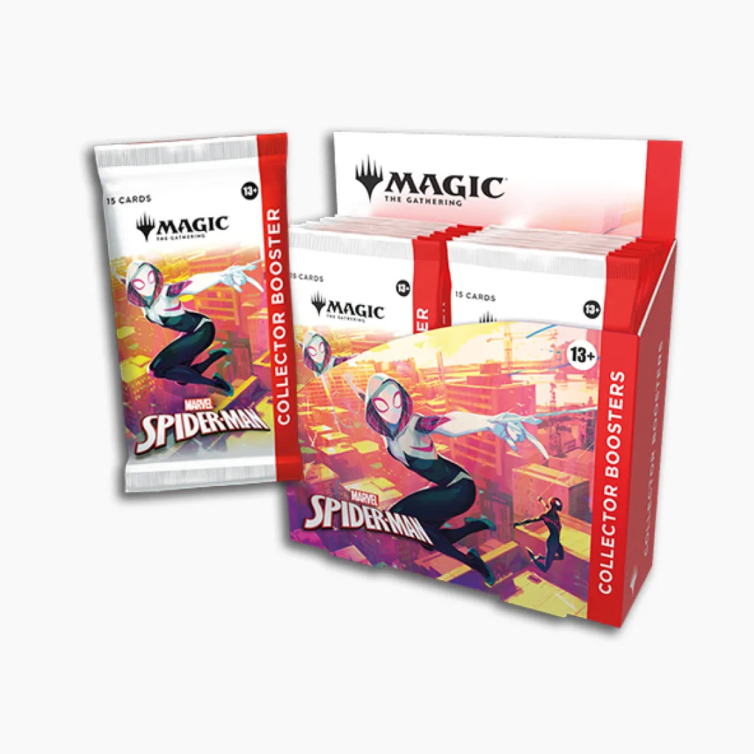 collector booster box con immagine spidergirl
