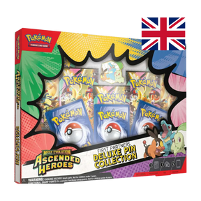 Collezione con Spilla Deluxe Compagni d'Avventura Ascesa Eroica Pokémon TCG ENG - Box