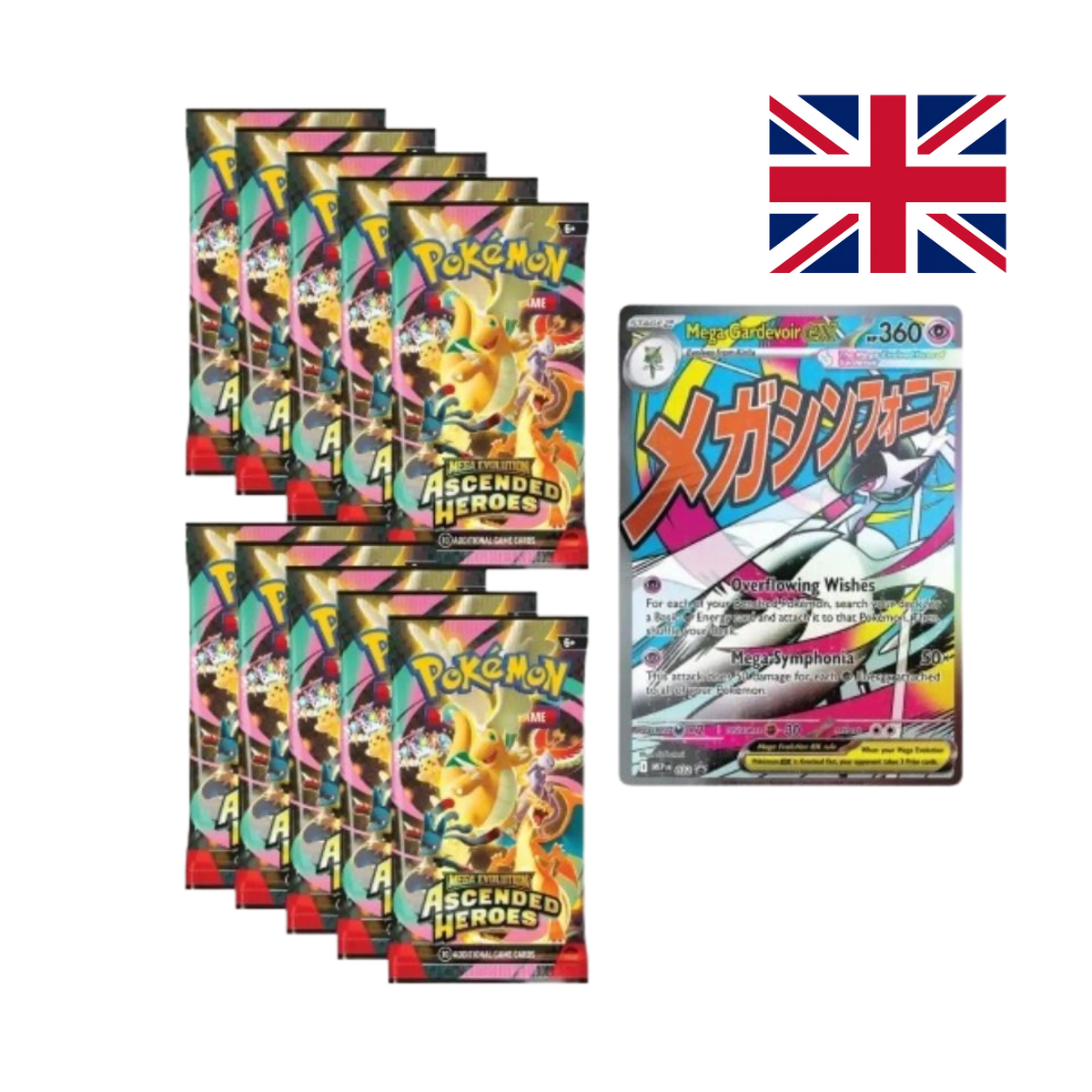 Poster Gigante Bifacciale Mega Gardevoir - Megaevoluzione Ascesa Eroica