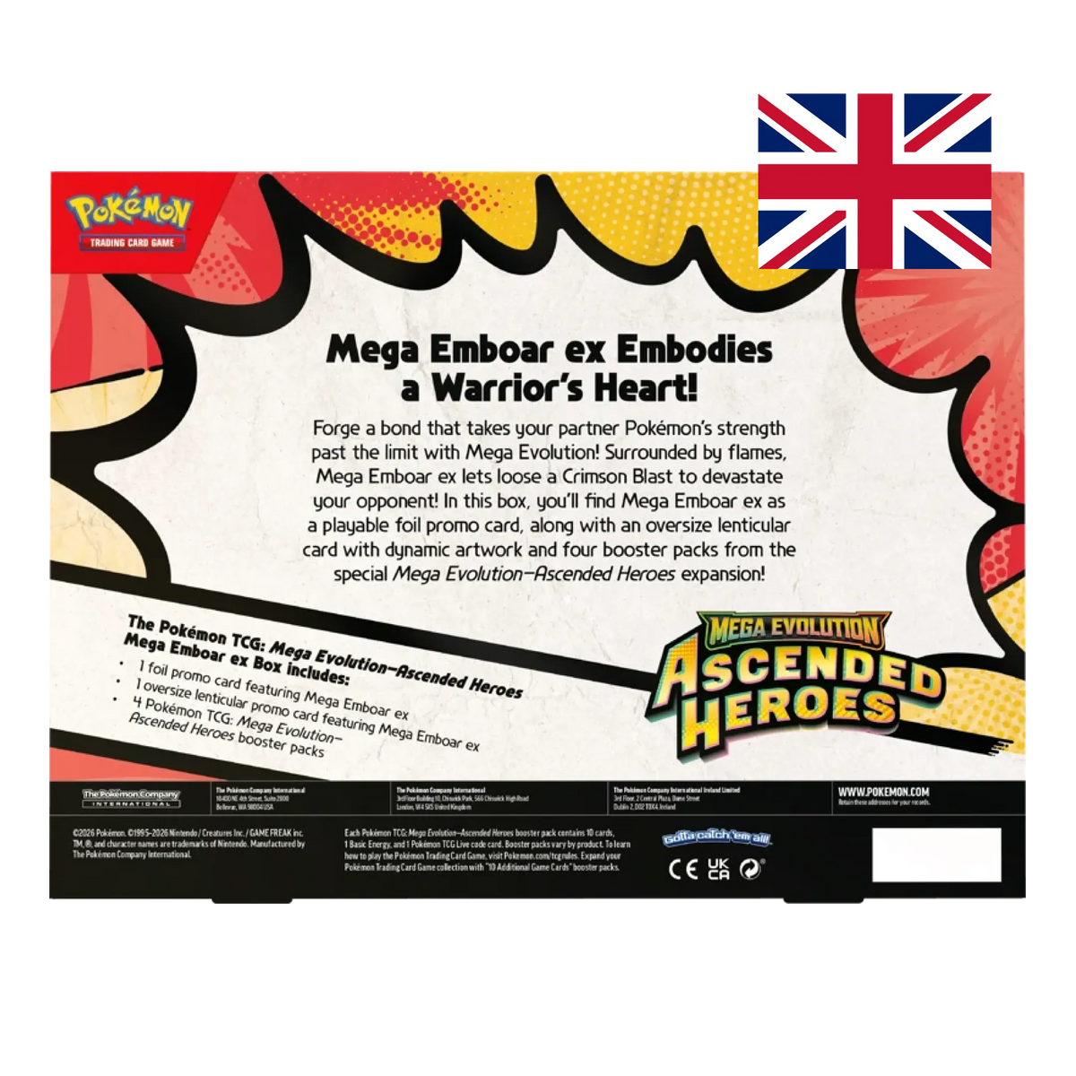 Megaevoluzione: Ascesa Eroica – Collezione Mega Emboar ex – Pokémon TCG (ENG) – vista 2