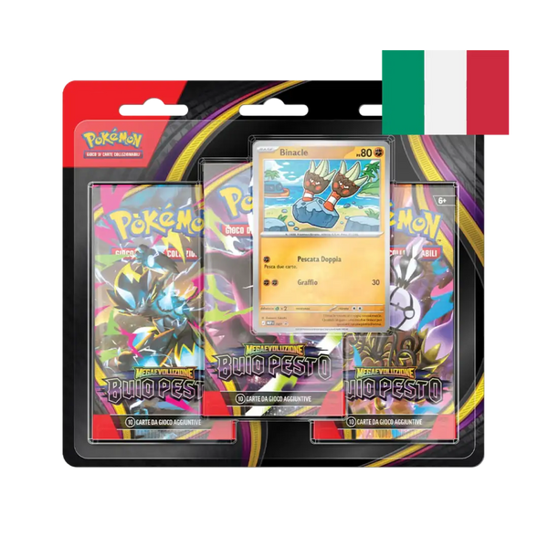 Buio Pesto Blister 3 Bustine Pokémon TCG ITA Otakura