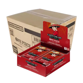 Case da 12 Box di One Piece Card ame OP13 3+ Anniversario dell'espansione Carrying on His Will