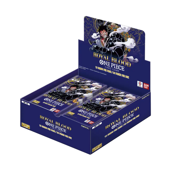 Box con l'illustrazione di Donquixote Doflamingo del set Royal Blood di One Piece Card Game