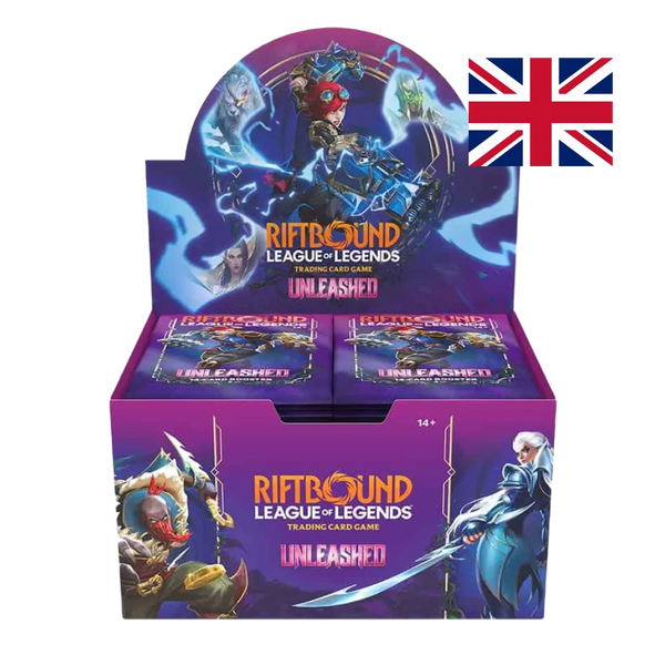 Booster Display Unleashed in lingua inglese con artwork di Vi