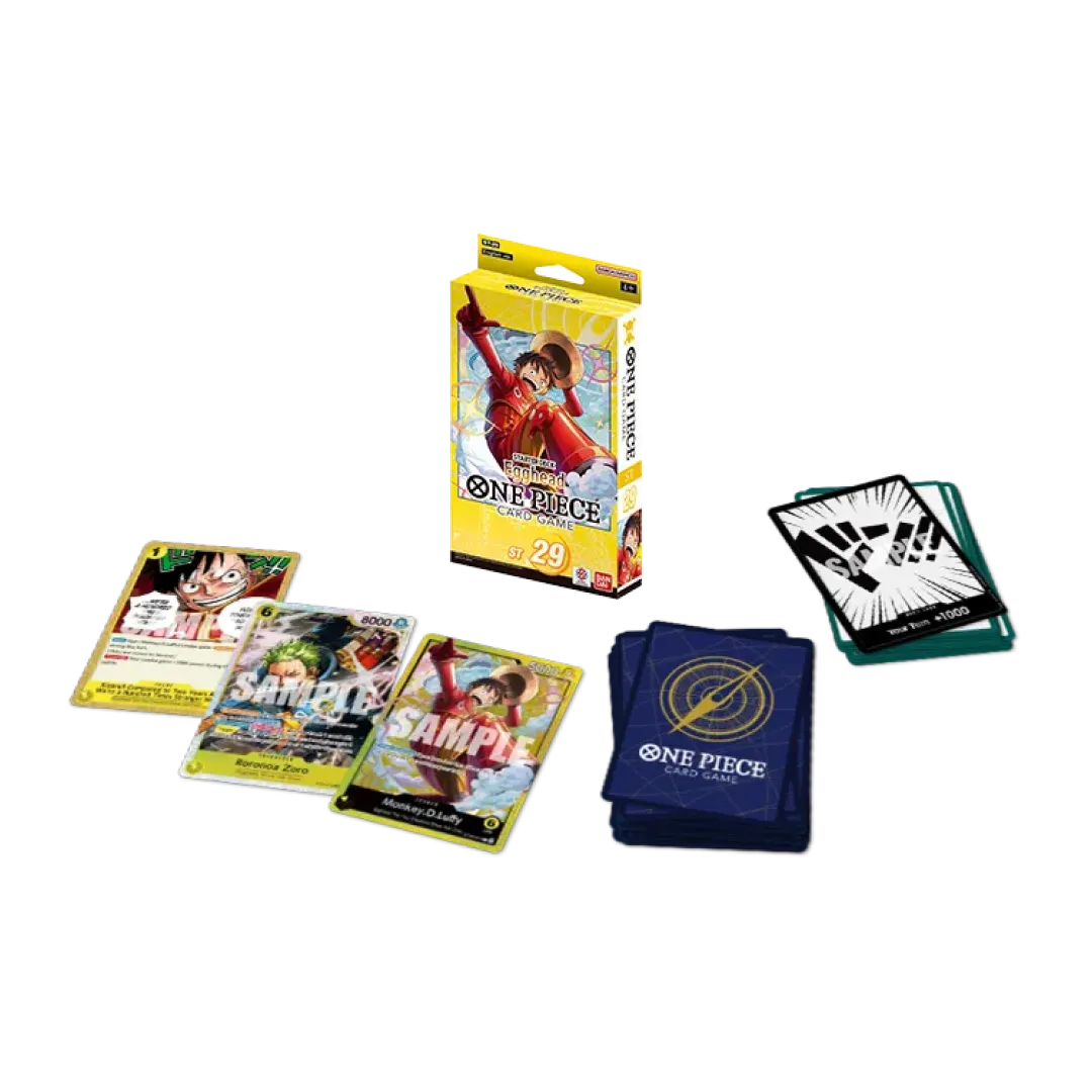 Egghead Starter Deck ST-29 One Piece Card Game with ready-to-play deck, exclusive cards and Vegapunk leader