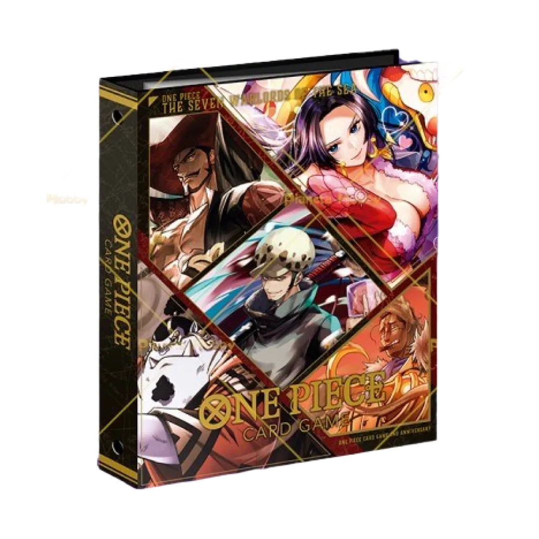 Raccoglitore One Piece Card Game Seven Warlords of the Sea edizione premium con artwork dorato