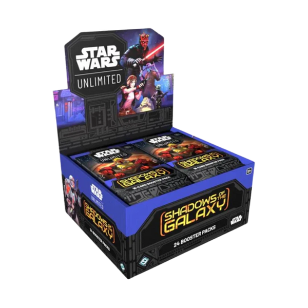 Box di Star Wars Unlimited del set Shadows of the Galaxy in lingua inglese