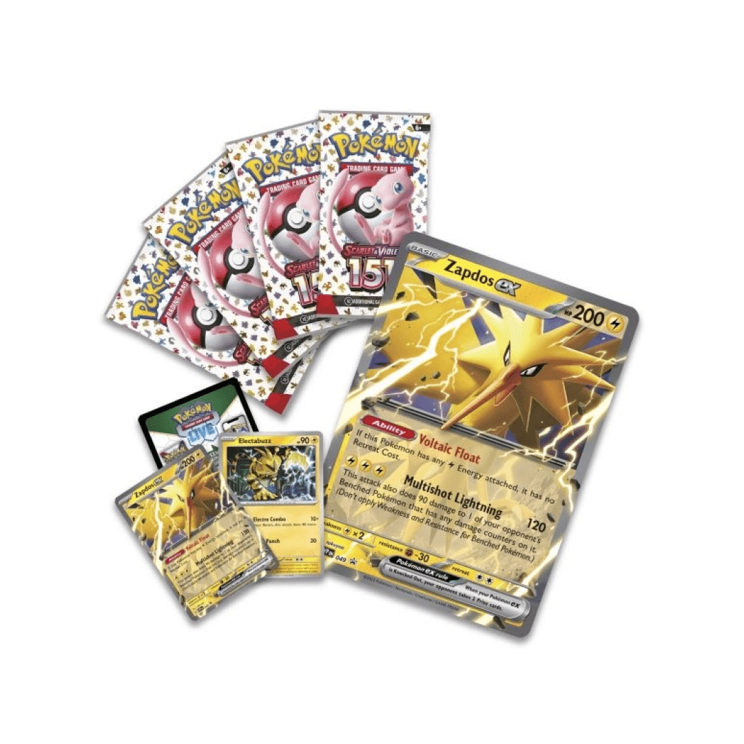 Pokemon 151 Zapdos-ex Collection (ENG) - nothangbutbands.com