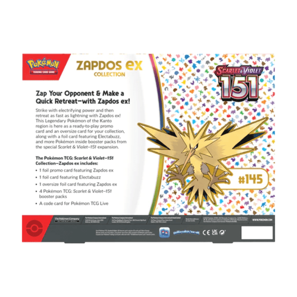 Pokemon 151 Zapdos-ex Collection (ENG) - nothangbutbands.com