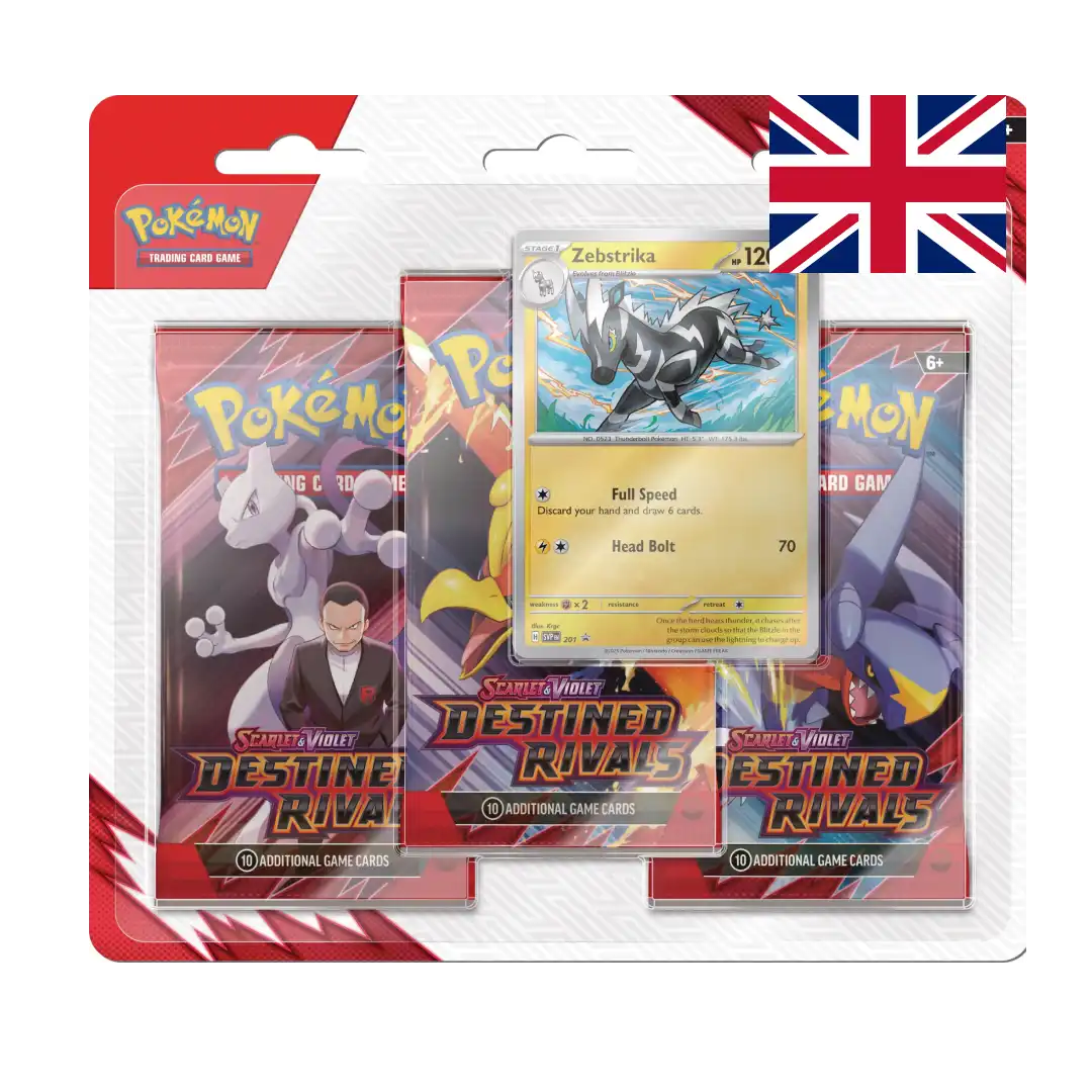 Scarlet & Violet  - Destined Rivals - 3-Pack Blister Bundle (ENG) - Pokémon | Otakura