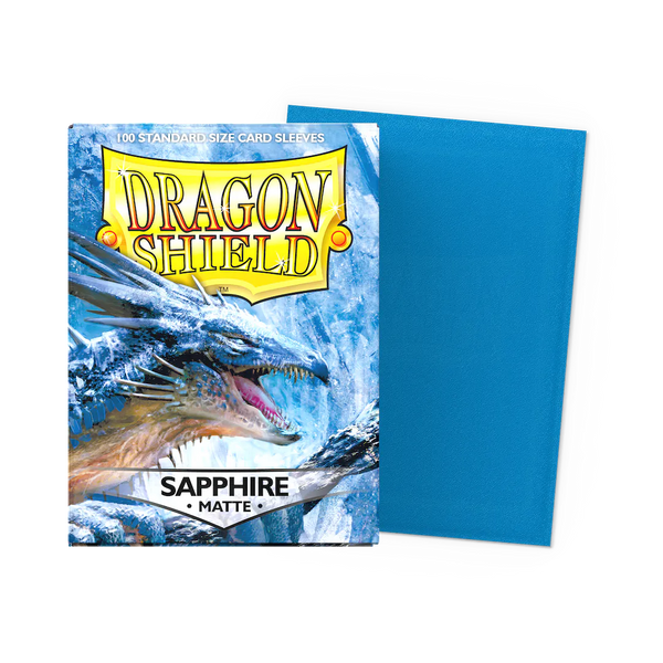 Standard Matte Sapphire (100 Bustine) Dragon Shield - nothangbutbands.com