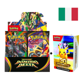 Bundle Dominio Delta Box 36 Buste + Bundle 6 Buste 30° Anniversario Pokémon TCG (ITA): 42 buste in totale