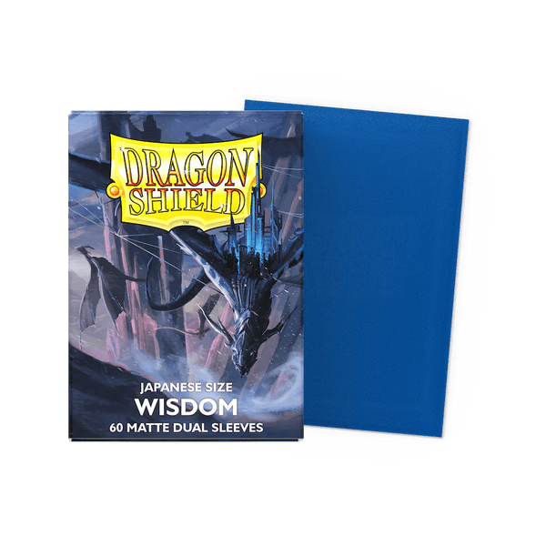 Small Japanese Matte Dual Wisdom (60 Bustine) Dragon Shield - nothangbutbands.com