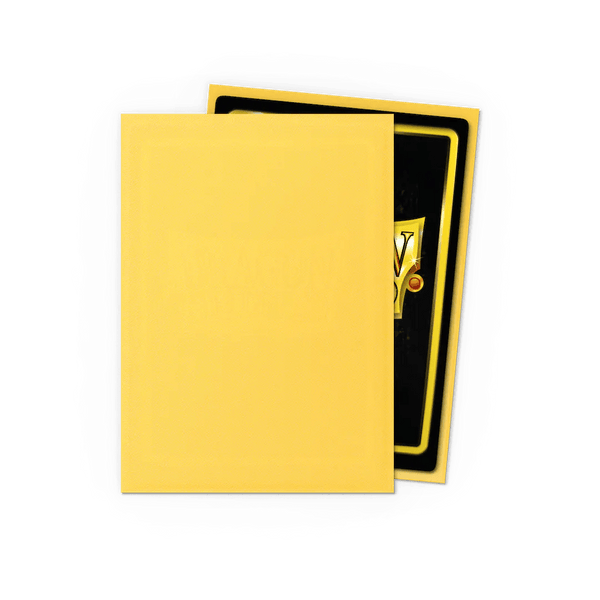 Standard Matte Yellow (100 Bustine) Dragon Shield - nothangbutbands.com