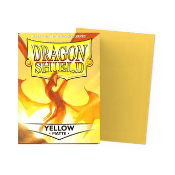 Standard Matte Yellow (100 Bustine) Dragon Shield - nothangbutbands.com