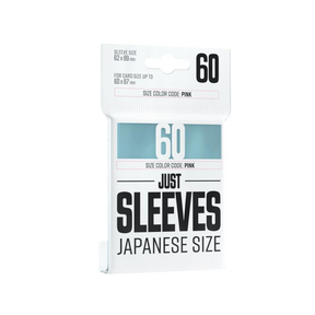 Small Japanese Just Sleeves Clear (60 Bustine) Gamegenic - nothangbutbands.com