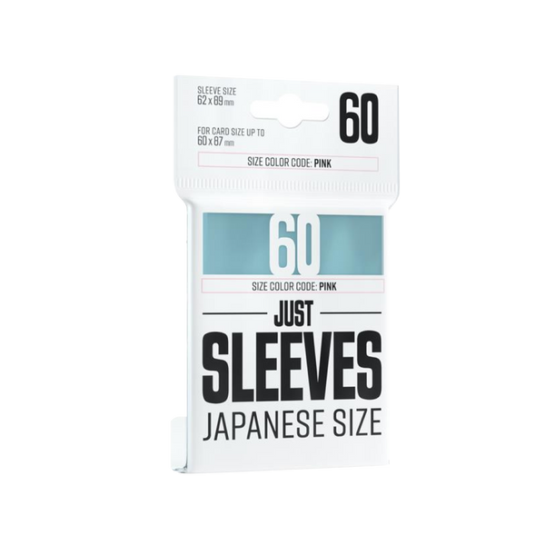 Small Japanese Just Sleeves Clear (60 Bustine) Gamegenic - nothangbutbands.com