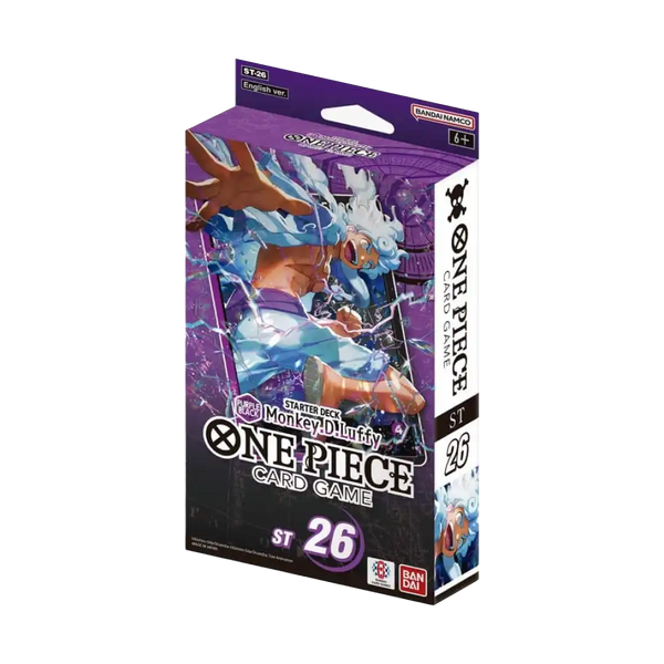 Starter Deck ST26 Purple/Black Monkey D. Luffy del gioco di carte One Piece TCG, specializzato nella gestione dinamica delle carte DON!! e controllo strategico del gioco.